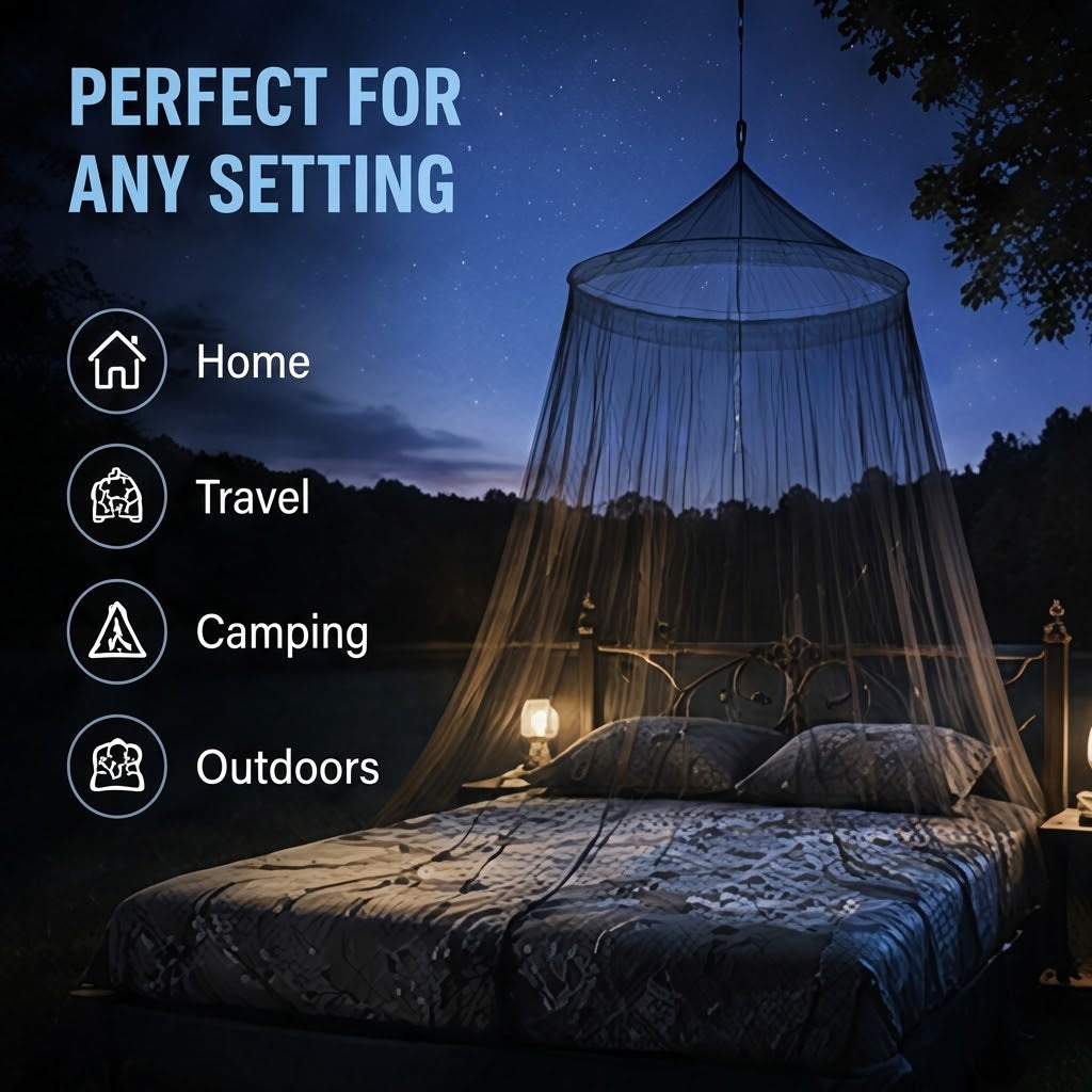 Mosquito Net Bed Canopy – Dome Bed Tent for Peaceful Sleep