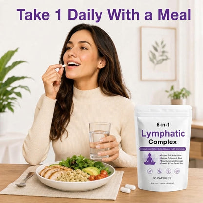 Lymphatic Support Capsules – Burdock, Dandelion, Cleavers & Rutin
