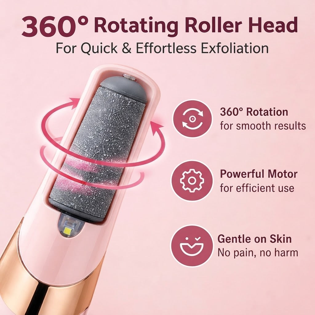 Electric Foot Callus Remover – Dead Skin Scrubber & Pedicure File