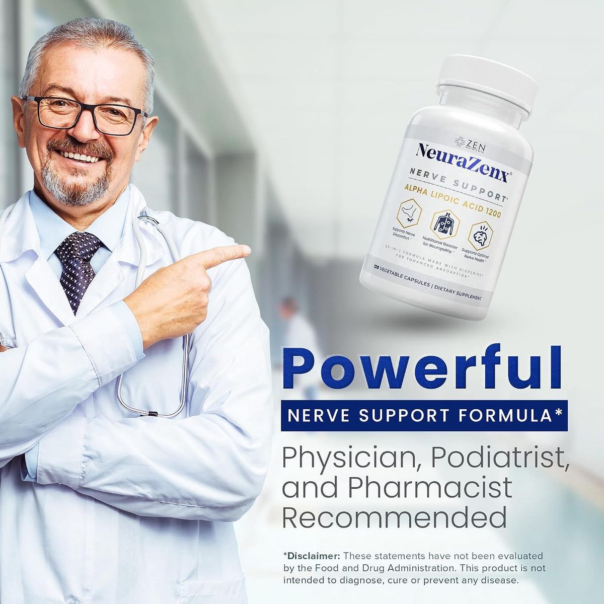 Nerve Support Capsules – Antioxidant & Energy Support Supplement for Nerve Health