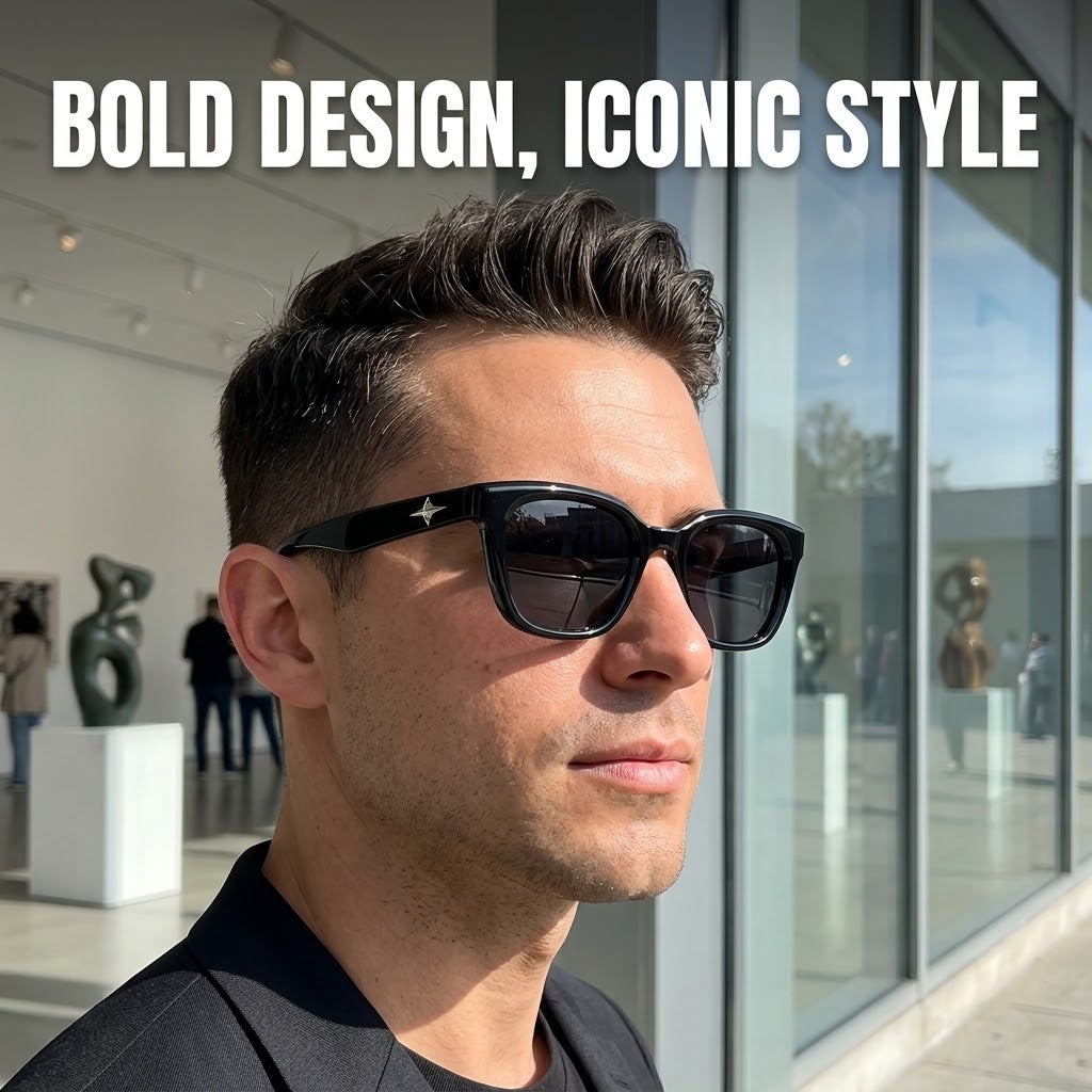 Unisex Square Polarized Sunglasses – UV400 Retro Fashion Eyewear for Men & Women