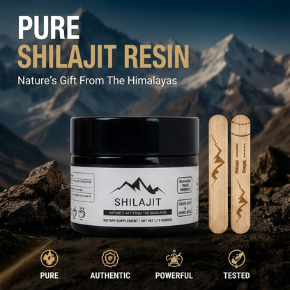 Pure Shilajit Resin Food Grade Fulvic Acid Mineral-Rich Plant Extract