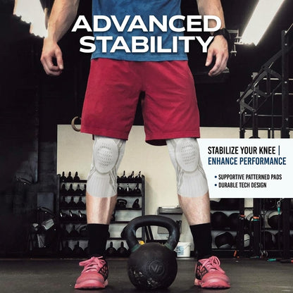 Adjustable Knee Compression Sleeve - Knee Support for Fitness, Basketball & Running