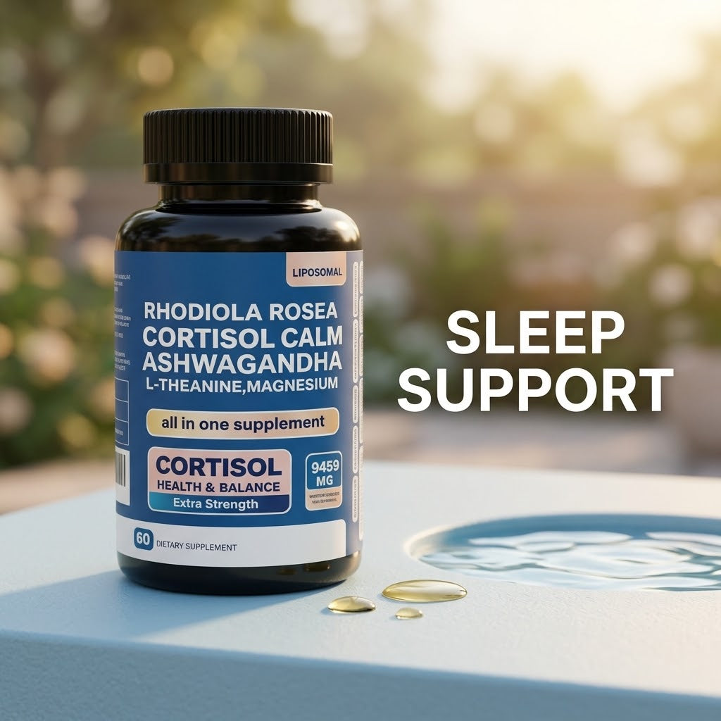 Calm Magnesium Capsules – Ashwagandha & L-Theanine for Relaxation & Sleep Support