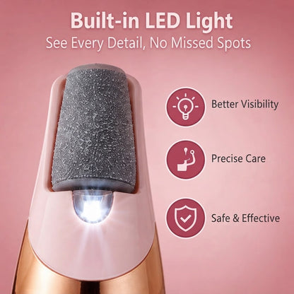 Electric Foot Callus Remover – Dead Skin Scrubber & Pedicure File