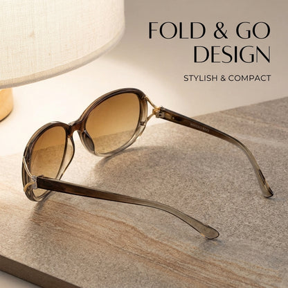 Fox Large-Frame Sunglasses – UV400 PC Lens Full-Rim Unisex Fashion Eyewear