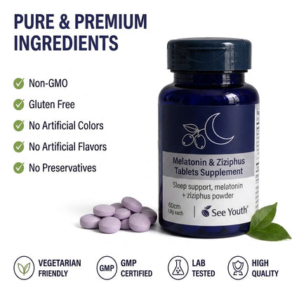 Melatonin Herbal Supplement Tablets