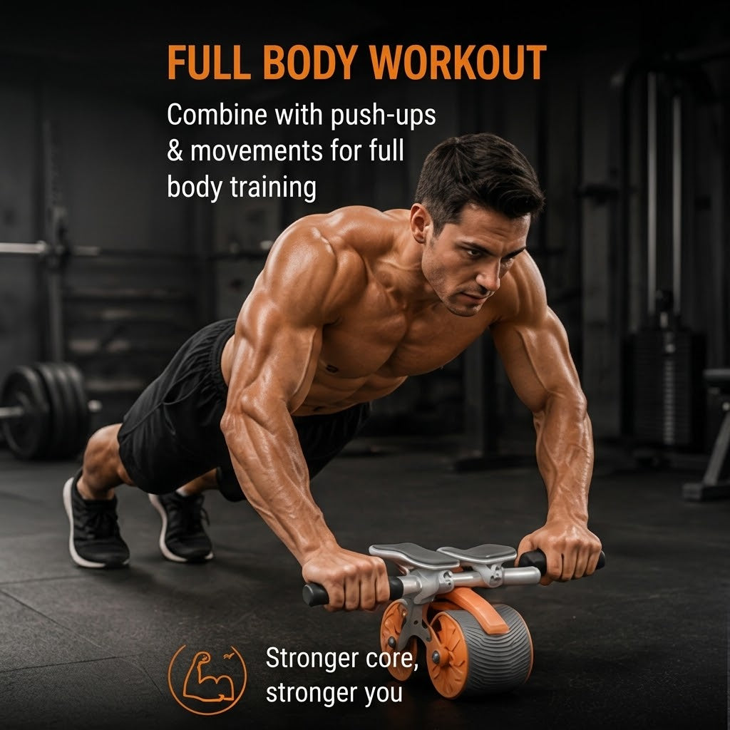 Automatic Rebound Ab Wheel – Abdominal & Core Training Equipment