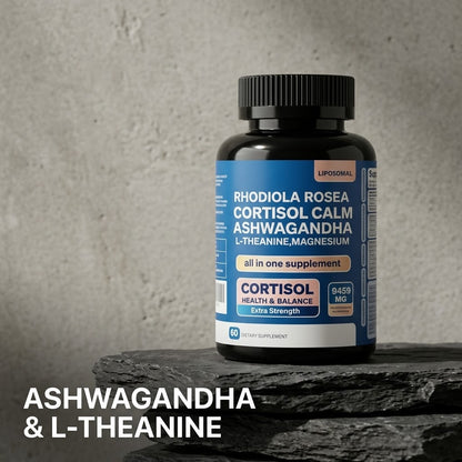 Calm Magnesium Capsules – Ashwagandha & L-Theanine for Relaxation & Sleep Support