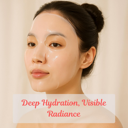 Vitamin C Hydrogel Face Mask – Hyaluronic Acid Overnight Anti-Aging Hydrating Sheet