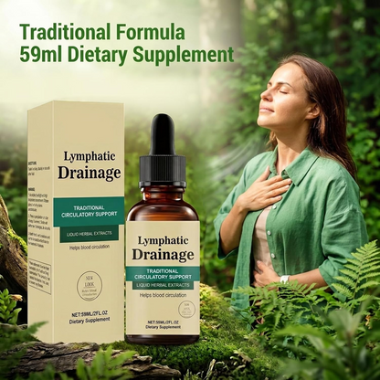 Lymphatic Drainage Herbal Liquid Drops – 59ml Traditional Herbal Extract for Daily Wellness