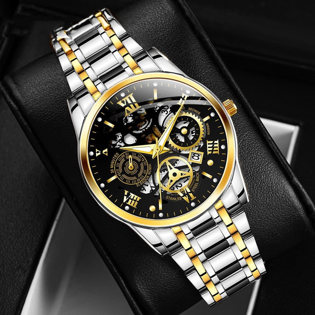 walo Quartz Watch — Steel Band Waterproof Style (Copy)