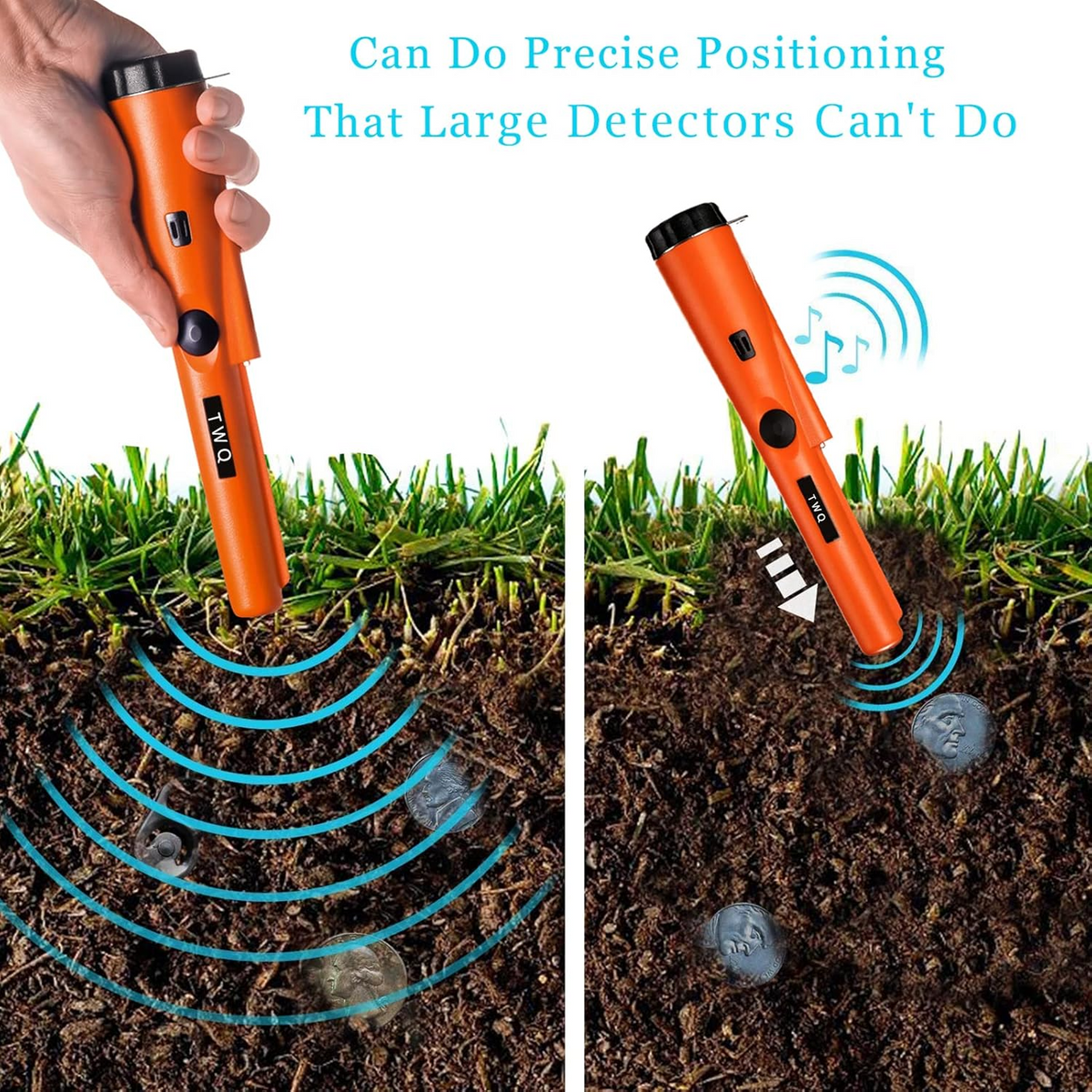 360° Handheld Metal Detector – High Sensitivity Gold & Coin Finder