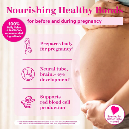 Prenatal Multivitamin Capsules – Vegan DHA, Iron & Methylated Folate