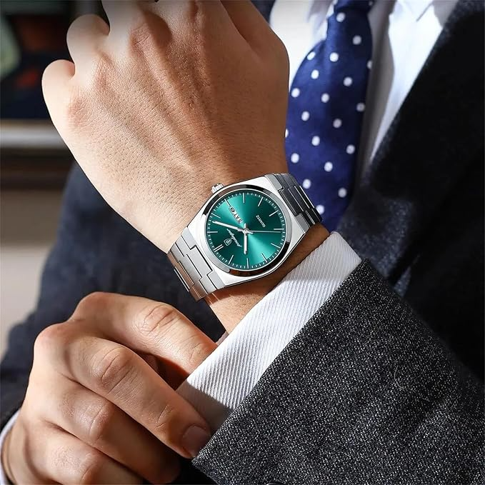 Poedagar 930 Ultra-Thin Men’s Quartz Watch – Stainless Steel Bracelet