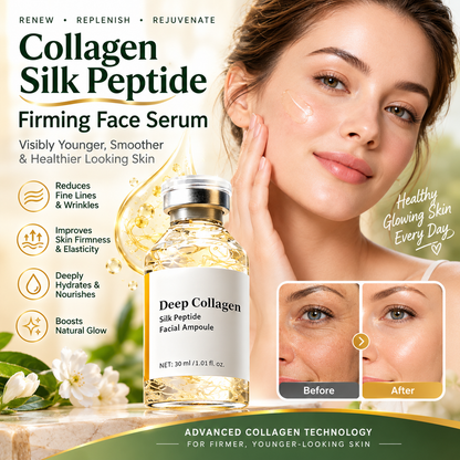 Collagen Silk Peptide Firming Face Serum – Anti-Wrinkle Facial Essence