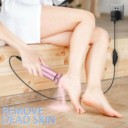 Electric & Adjustable Speed Portable Foot Care Tool with Replacement Sanding Discs