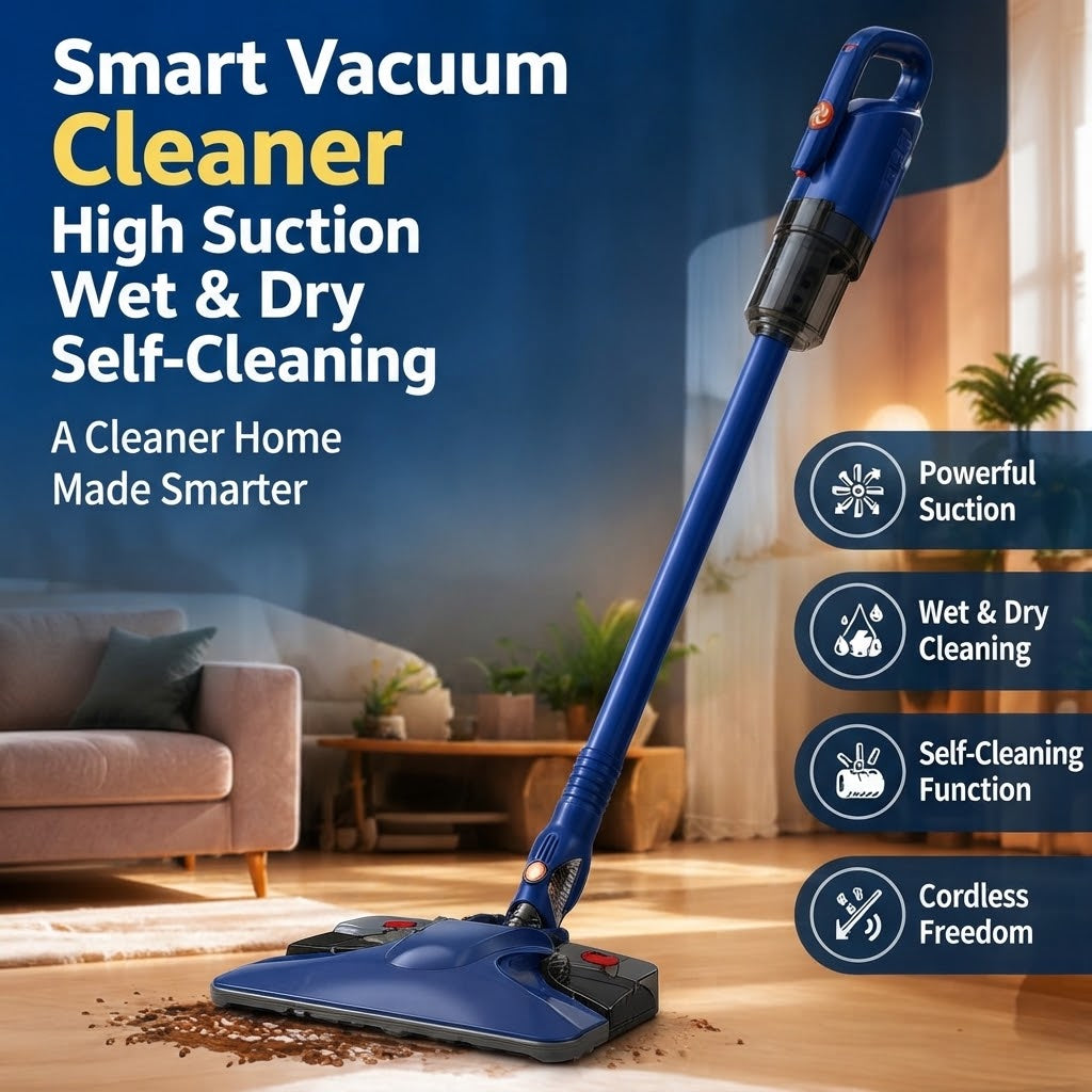 Smart Vacuum Cleaner – High Suction Wet & Dry Self-Cleaning