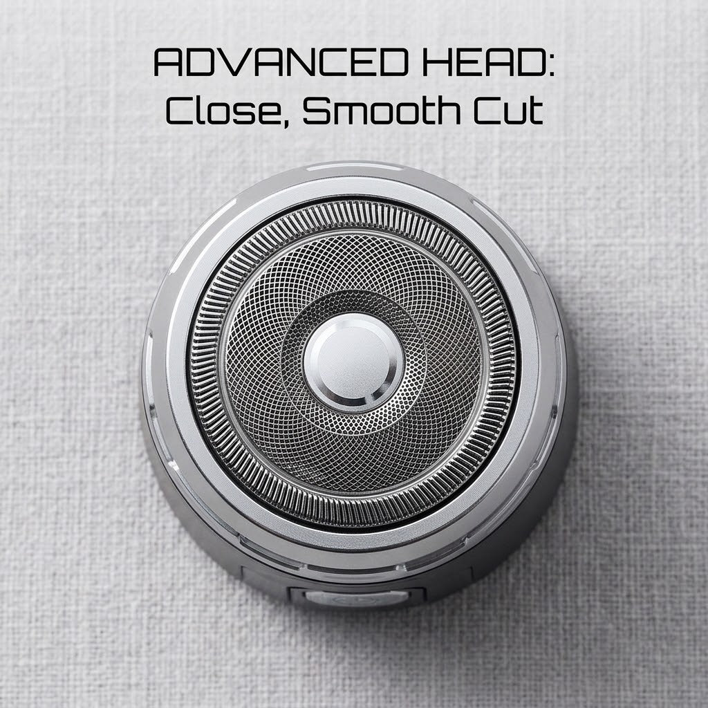 Men’s Titanium Alloy Blade Grooming Trimmer – Rechargeable All-in-One Beard & Hair Shaver
