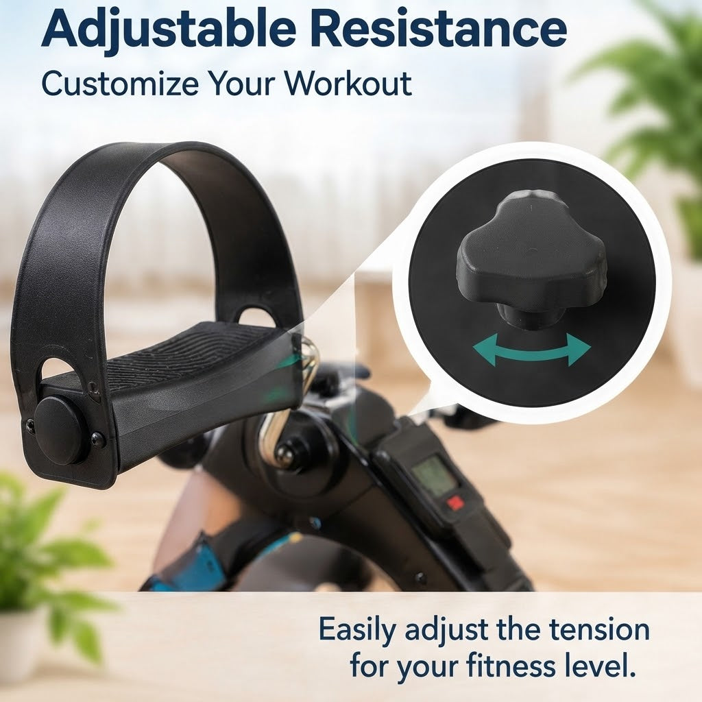 Portable Mini Pedal Exercise Bike – Foldable with LED Display