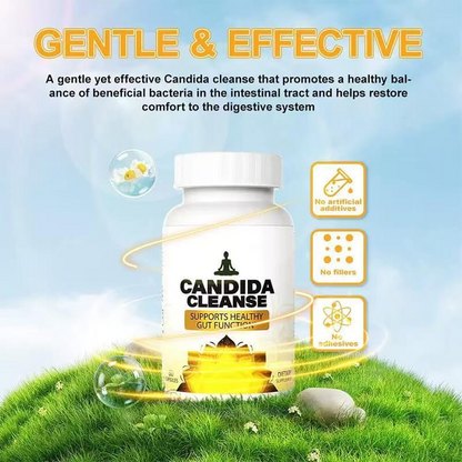 Candida Cleanse Capsules – Herbal Digestive & Gut Wellness Supplement