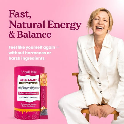 SHE-LAJIT Honey Sticks – Natural Honey Blend for Daily Wellness