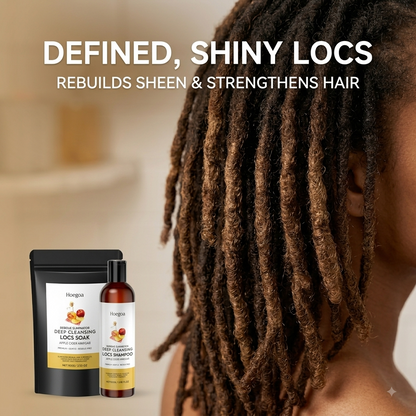 Organic Apple Cider Vinegar Hair Care Set – Dreadlock Cleaning Cream & Gentle Scalp Care for Women
