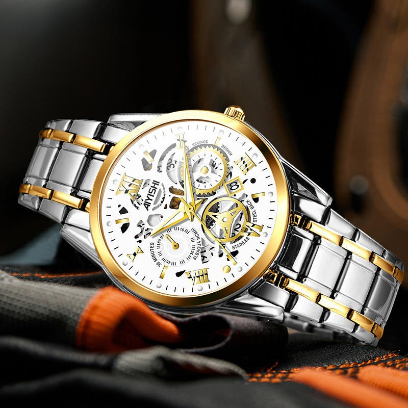 walo Quartz Watch — Steel Band Waterproof Style (Copy)
