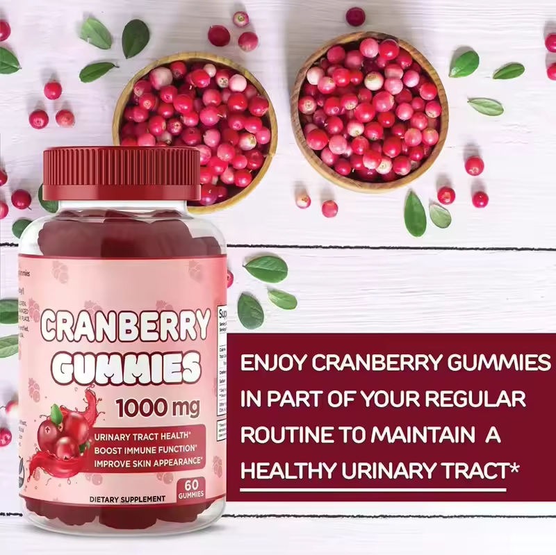 Natural Organic Cranberry Gummies – Women’s Urinary Tract Health Support