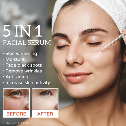 5-in-1 Hyaluronic Acid & Vitamin C Facial Serum