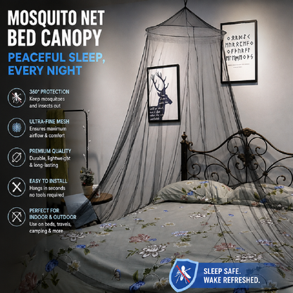 Mosquito Net Bed Canopy – Dome Bed Tent for Peaceful Sleep
