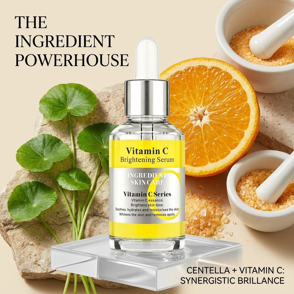 Vitamin C Centella Brightening Serum – Hydrating, Soothing & Anti-Aging Facial Skincare