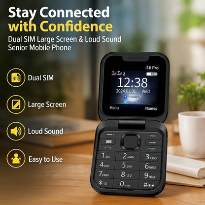 Senior Mobile Phone – Dual SIM Large Screen & Loud Sound