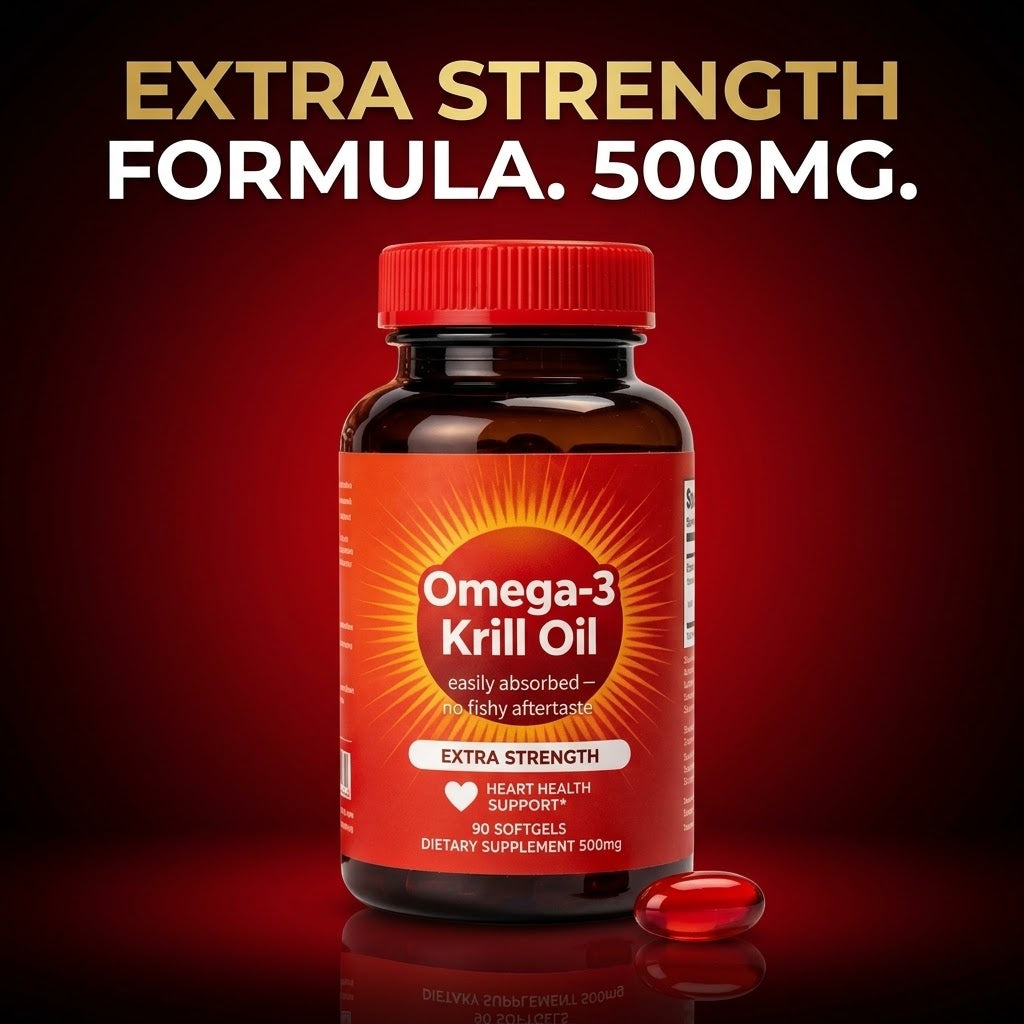 Pure Krill Oil – Astaxanthin, EPA & DHA Omega-3 Phospholipid Formula