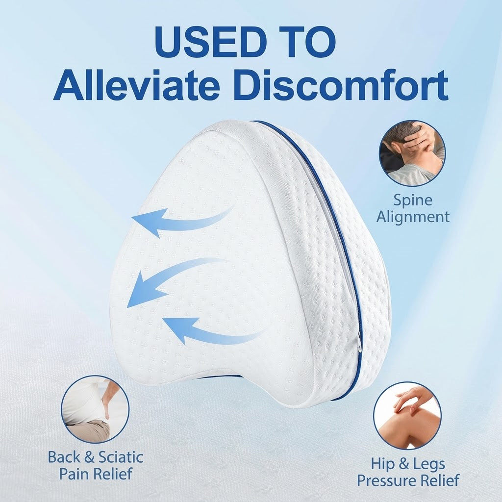 Leg Pillow Support Wedge – Comfortable Back, Hip, Knee & Leg Positioning Pillow
