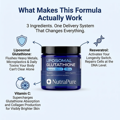 Liposomal Glutathione & Resveratrol – Antioxidant Formula with Vitamin C, Selenium & B2