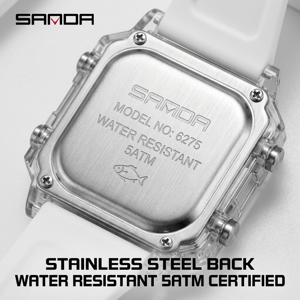 Digital Sports Watch – Countdown Timer, Alarm &amp; Outdoor Waterproof Wristwatch