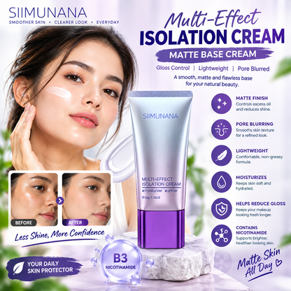 Isolation Cream Lightweight Pore-Blurring Face Base Gloss Control