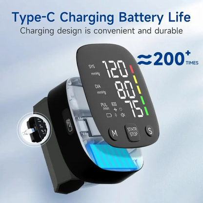 Digital Wrist Blood Pressure LCD Display Automatic Monitor