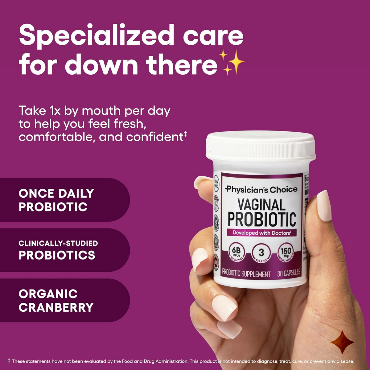 Women’s Health Vaginal Probiotics – Daily Feminine Wellness Support