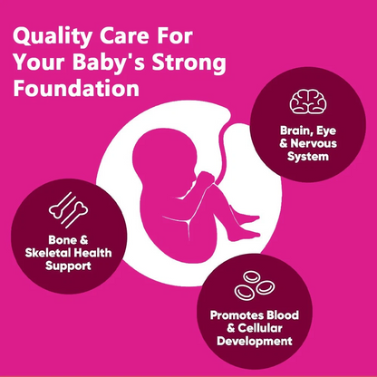Prenatal Multivitamin Capsules – Vegan DHA, Iron & Methylated Folate