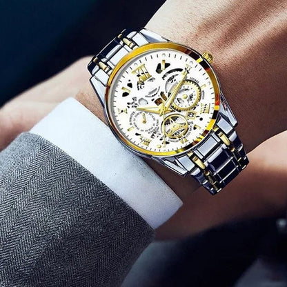 walo Quartz Watch — Steel Band Waterproof Style (Copy)